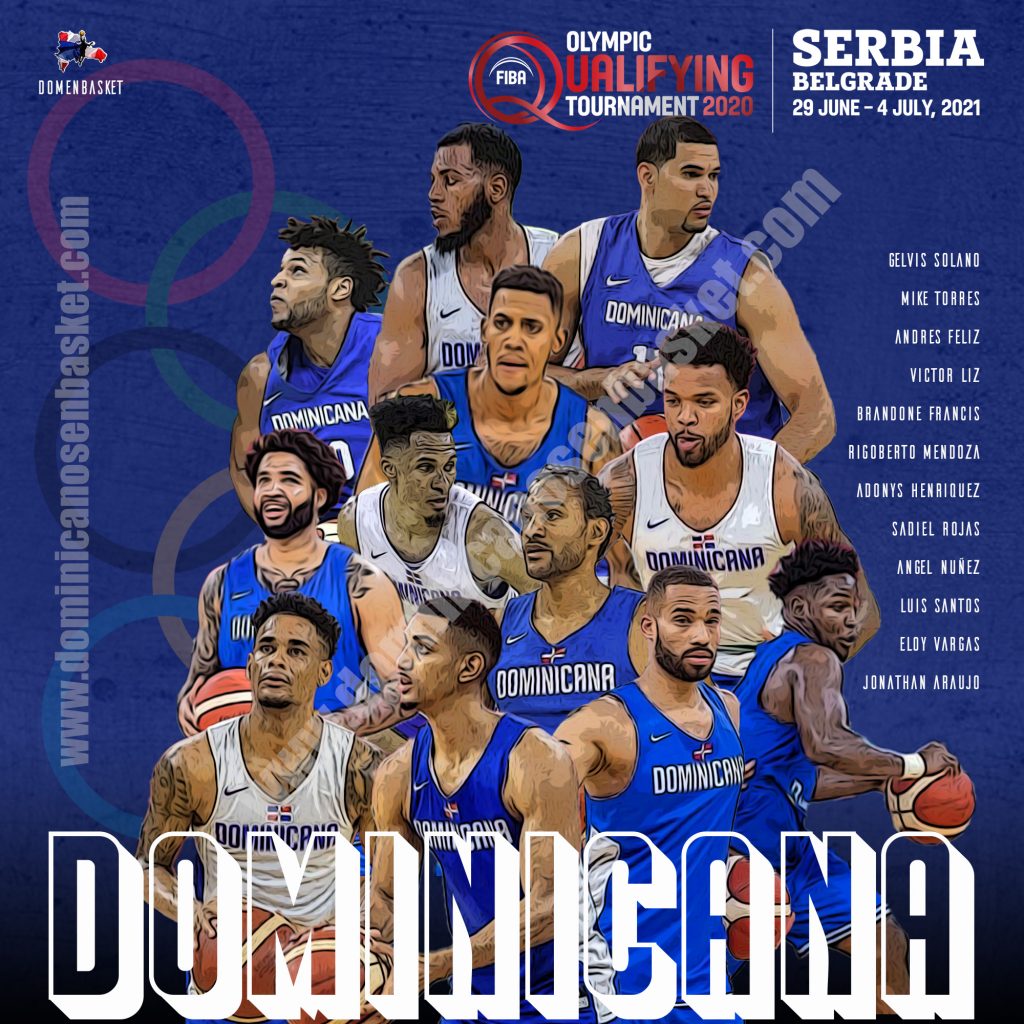 Dominicana anuncia sus 12 Jugadores Dominicanos en Basket