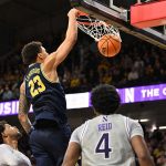 Lendeborg doble-doble en triunfo de Michigan