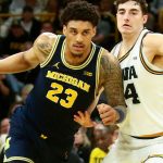 Lendeborg 16 puntos, +24 de valoración en triunfo de Michigan ante Iowa